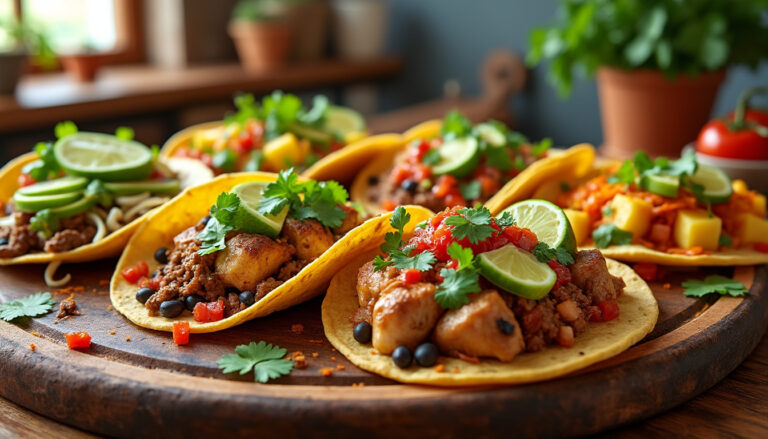 explorez notre menu spécial tacos 2025 : des recettes variées, gourmandes et inédites à savourer. idéal pour tous les amateurs de cuisine mexicaine en quête de nouvelles saveurs !