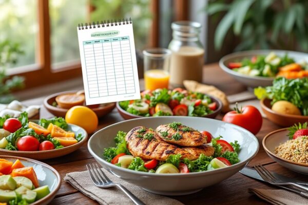 découvrez un menu équilibré pour la semaine, idéal pour toute la famille. téléchargez notre plan familial en pdf pour faciliter vos repas quotidiens et garantir une alimentation saine et variée.