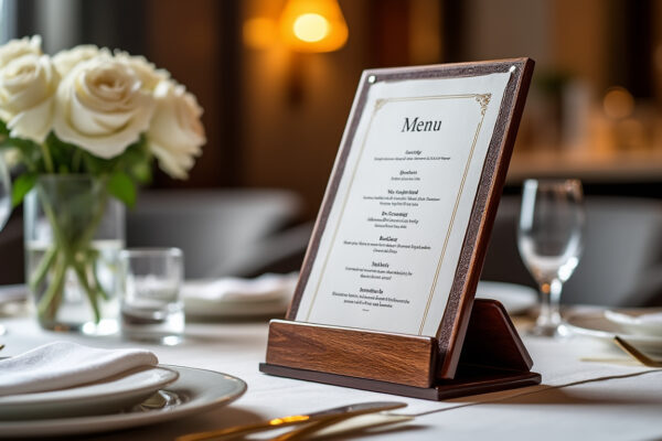 découvrez pourquoi un porte-menu élégant est essentiel pour valoriser l'image de votre restaurant et offrir une expérience client raffinée.