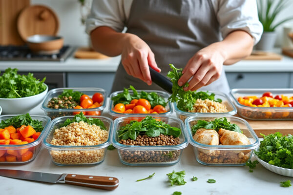 découvrez le batch cooking et apprenez à préparer vos repas à l’avance pour gagner du temps, mieux vous organiser et manger varié toute la semaine.